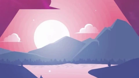 Free abstract flat lake for android wallpaper - Free Live Wallpaper