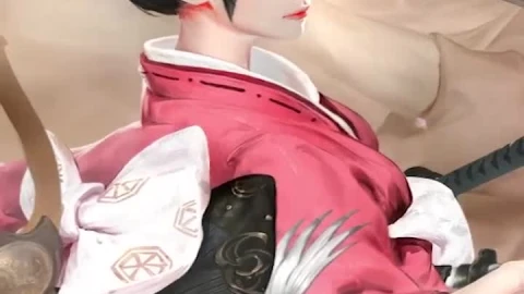Crane Kimono Samurai Girl For iPhone Wallpaper - Free Live Wallpaper