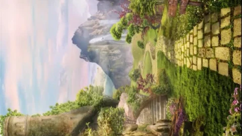 iPhone And Android Fantasy World Green Park Castle Phone Live Wallpaper - Free Live Wallpaper