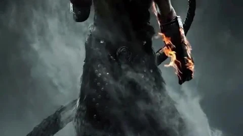 iPhone  Android Skyrim Mage Fire Fog Phone Live Wallpaper - Free Live Wallpaper