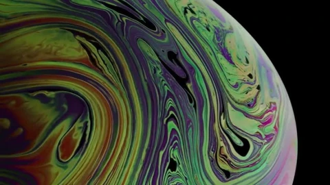 Greenish Bubble Argon iPhone XS Live Wallpaper - Free Live Wallpaper