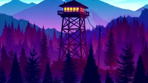 iPhone and Android Firewatch Tower Live Phone Wallpaper - Free Live Wallpaper
