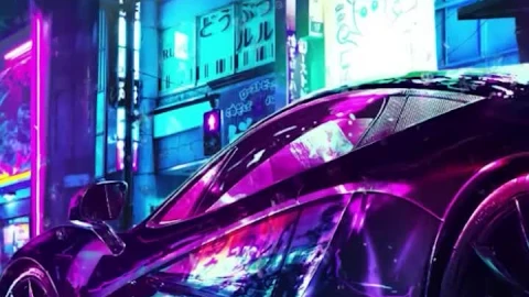 Android  iOS iphone Mobile Mclaren Raining Night City Car Live Wallpaper - Free Live Wallpaper