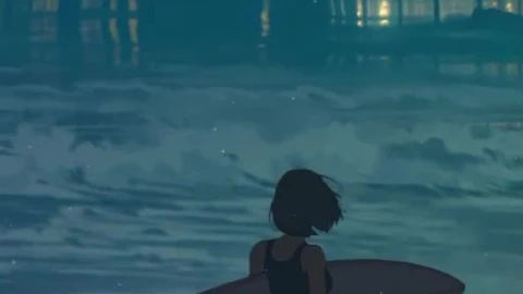 iPhone  Android Sea Surfer Anime Live Phone Wallpaper - Free Live Wallpaper