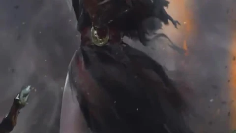 iPhone  Android Dark Fantasy Apprentice Necromancer Babe Phone Live Wallpaper - Free Live Wallpaper