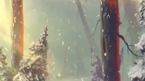 iPhone  Android Fox Walking In The Winter Forest Phone Live Wallpaper - Free Live Wallpaper