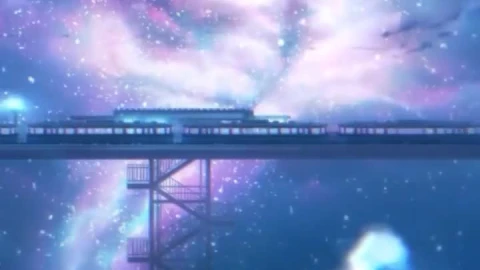 iPhone  Android Train Station In Clouds Fantasy Free Phone Live Wallpaper - Free Live Wallpaper