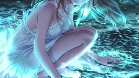 Anime Night Beach iphone lock screen wallpaper - Free Live Wallpaper
