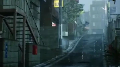 Iphone And Android Raining Alley Ghostwire Tokyo Phone Live Wallpaper - Free Live Wallpaper