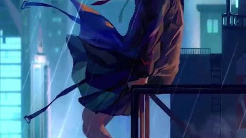 iPhone  Android By Myself Again Girl Rain Phone Live Wallpaper - Free Live Wallpaper
