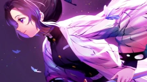 Shinobu Butterflies Run Demon Slayer Wallpaper of Anime - Free Live Wallpaper