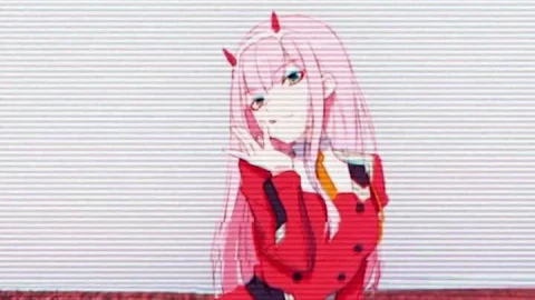 iPhone and Android Zero Two In A Flower Field Darling In The Franxx Phone Live Wallpaper - Free Live Wallpaper