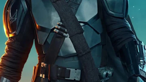 iPhone and Android Mandalorian Beskar Armor With Baby Yoda Live Phone Wallpaper - Free Live Wallpaper