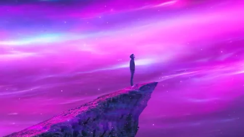 iPhone  Android Purple Star Cliff Live Phone Wallpaper - Free Live Wallpaper