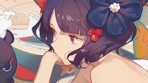 iPhone and Android Katsushika Hokusai Fgo Lying Down Live Phone Wallpaper - Free Live Wallpaper