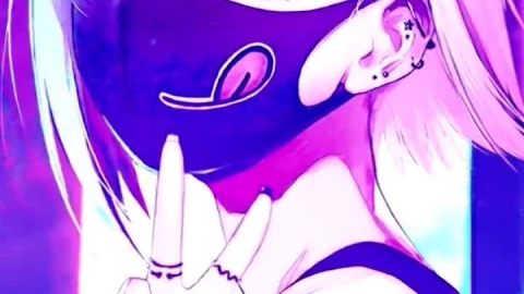 Android  iOS iphone Mobile Stay Positive Cute Anime Girl Neon Free Live Wallpaper - Free Live Wallpaper