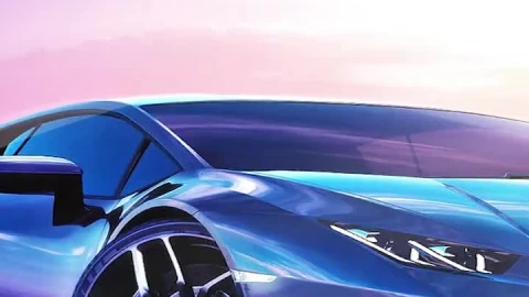 Lamborghini Beach Waves iphone lock screen wallpaper - Free Live Wallpaper