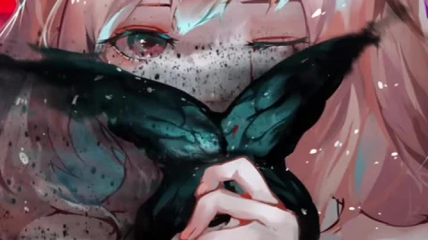 Butterfly Girl Sparkles Anime Iphone Wallpaper - Free Live Wallpaper