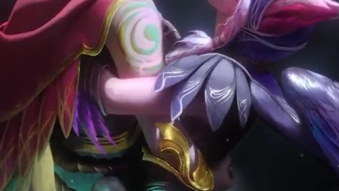 iPhone  Android Rakan And Xayah Love Game Phone Live Wallpaper - Free Live Wallpaper