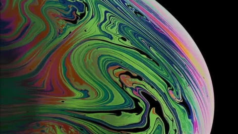 Purplish Bubble iPhone XS Live Wallpaper - Free Live Wallpaper