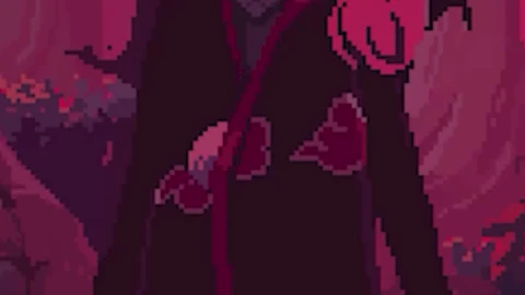 iPhone and Android Itachi Uchiha Pixel Live Phone Wallpaper - Free Live Wallpaper