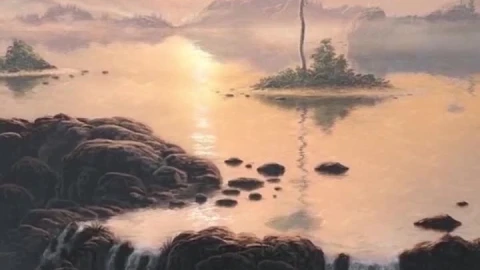 iPhone and Android Fantasy Landscape Waterfall Live Phone Wallpaper - Free Live Wallpaper