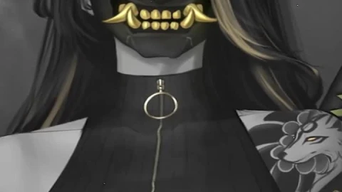 Live Oni Mask Samurai Girl Android  iPhone Wallpaper - Free Live Wallpaper