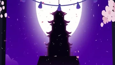 iPhone  Android Pagoda Sakura Free Phone Live Wallpaper - Free Live Wallpaper