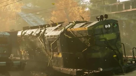 iPhone and Android Post Apocalyptic Train Station Phone Live Wallpaper - Free Live Wallpaper
