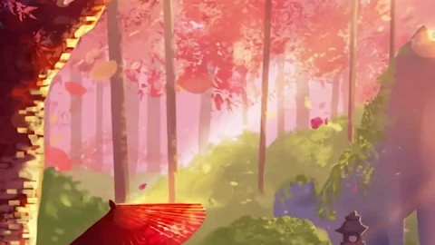 Shiba Inu Falling Petals Fall Wallpaper Iphone - Free Live Wallpaper