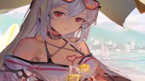 Skadi Beach Arknights iphone lock screen wallpaper - Free Live Wallpaper