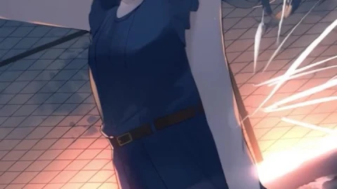 iPhone And Android Anime Girl On The Rooftop Phone Live Wallpaper - Free Live Wallpaper