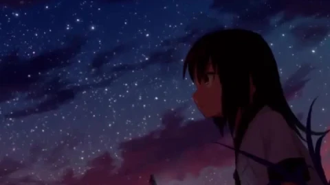 Live Phone Starry Night Sky Anime Wallpaper For iPhone And Android - Free Live Wallpaper