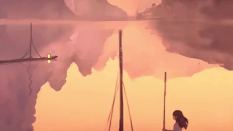 Live Phone Calm Lake Girl Anime Wallpaper For iPhone And Android - Free Live Wallpaper