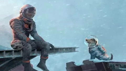 Spaceman With Dog Space Iphone Wallpaper - Free Live Wallpaper
