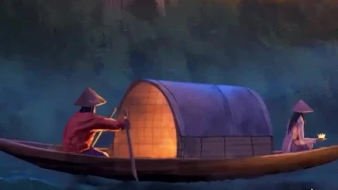 iPhone  Android Fantasy Paper Boats Lantern Phone Live Wallpaper - Free Live Wallpaper