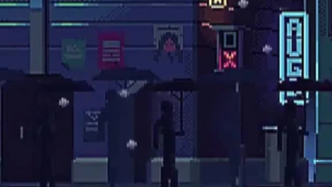 Live Pixel Street Night Phone Wallpaper to iPhone and Android - Free Live Wallpaper