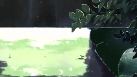iPhone  Android Rain Bridge Pond Anime Phone Live Wallpaper - Free Live Wallpaper