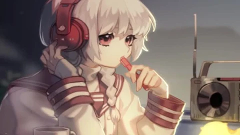 Girl Headphones anime wallpapers iphone - Free Live Wallpaper