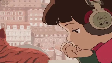 Lo Fi Girl For iPhone Wallpaper - Free Live Wallpaper