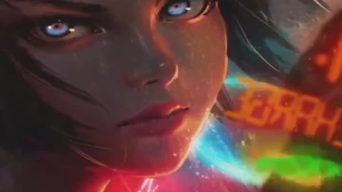 Live Cyberpunk Anime Girl Phone Wallpaper to iPhone and Android - Free Live Wallpaper