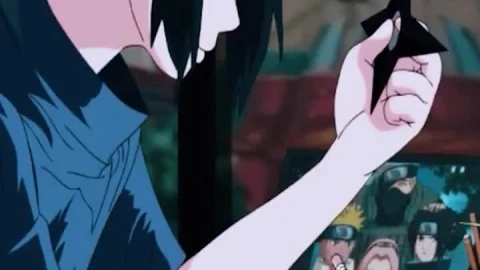 iPhone  Android Sasuke Studying Shuriken Phone Live Wallpaper - Free Live Wallpaper