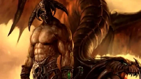 iPhone  Android Barbarian And Dragon Phone Live Wallpaper - Free Live Wallpaper