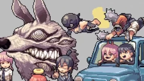 Live Phone Chainsaw Man Pixel Wallpaper To iPhone And Android - Free Live Wallpaper
