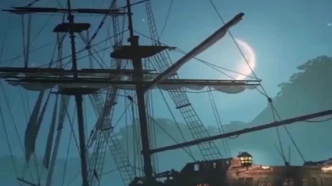 Live Pirate Ship Night Phone Wallpaper to iPhone and Android - Free Live Wallpaper