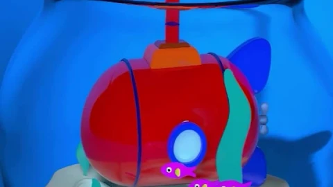 iPhone and Android Small Submarine Fish Glass Bulb Phone Live Wallpaper - Free Live Wallpaper