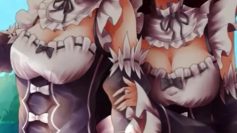 iPhone And Android Ram And Rem Sitting Together Under The Tree Re Zero Phone Live Wallpaper - Free Live Wallpaper