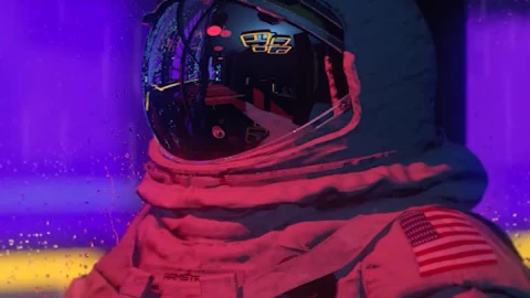 Spaceman Rain Space Iphone Wallpaper - Free Live Wallpaper