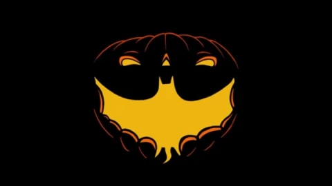 iPhone and Android Halloween Pumpkin Bat Live Phone Wallpaper - Free Live Wallpaper