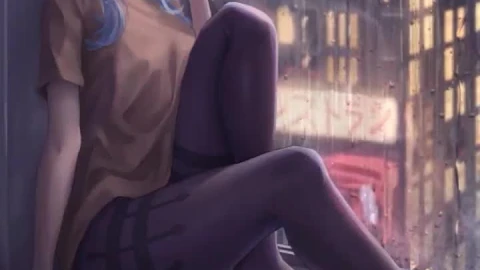 iPhone  Android Ganyu Rainy Night Phone Live Wallpaper - Free Live Wallpaper